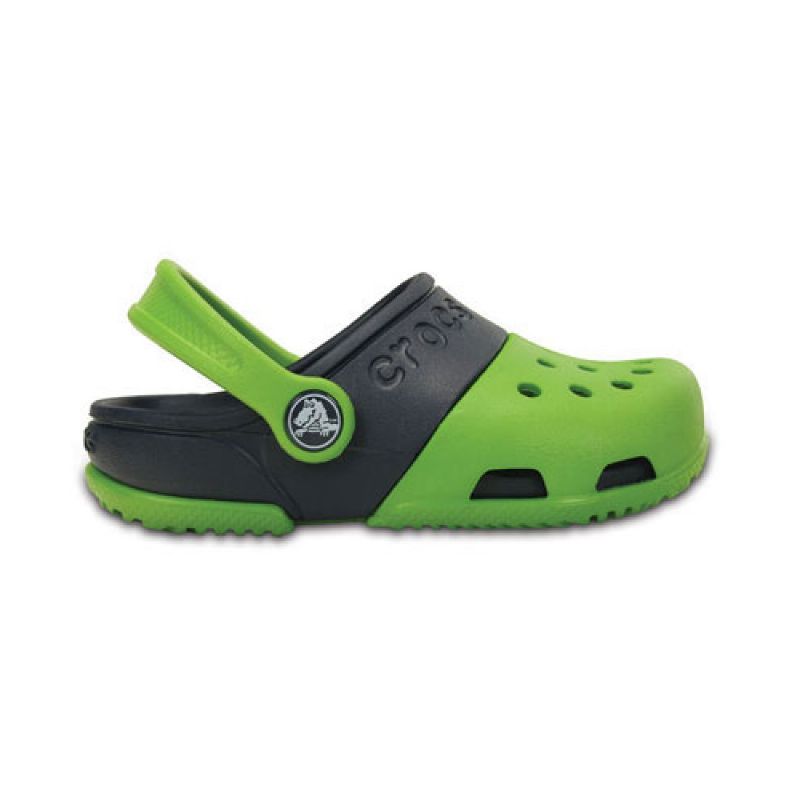 Crocs Kids Electro II Clog Parrot Green/Navy UK 1 EUR 32-33 US J1 (15608-31X)